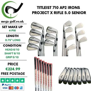 Titleist 710 AP2 Irons / 4-Pw / Project X Rifle 5.0 Senior