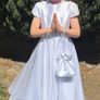 Koko communion dress, underskirt and headpiece Image 5