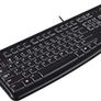 Logitech K120 Wired Keyboard, Plug and Play, Full-Size, Spill-Resistant, Curved Space Bar, Compatible with PC, Laptop - Black Image 2