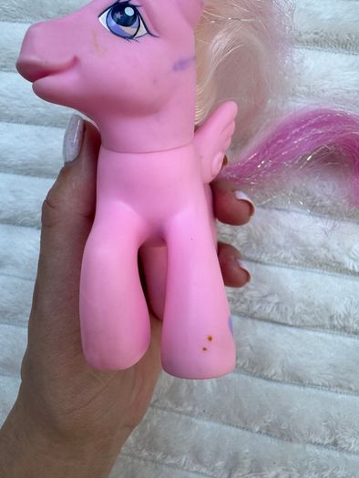 My Little Pony G3 Hidden Treasure Pegasus Pink Glitter Jewel 2004 Dirty Used Please see photos