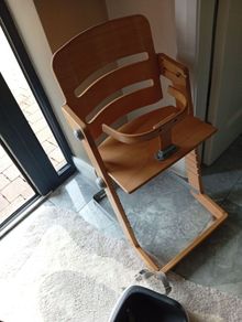 wooden baby chair