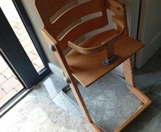 wooden baby chair