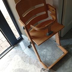 wooden baby chair