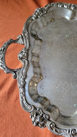 Vintage Silver-Plated FB Rogers  Butler's Tray
