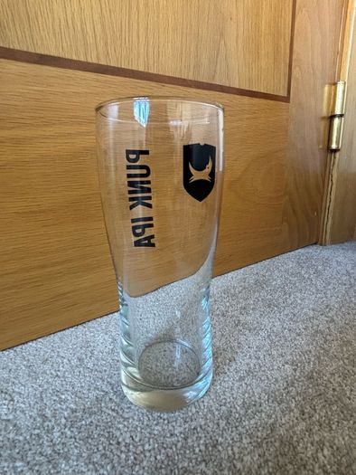 Clear Glass BrewDog Punk IPA Pint Glass