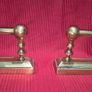 Brass Fireplace Companion Set, Dogs and Belows Image 2