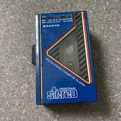 Sanyo Cassette Tape Player MGR 59 Portable Radio Blue Walkman