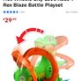 Hot Wheels City Let's Race T-Rex Blaze Battle Playset Image 4