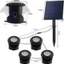 Solar Pond Lights, Submersible Pond Light with 3 Lamps 18 LEDs Landscape Spotlight Underwater Lights IP68 Waterproof Amphibious Lighting Light for Garden,Outdoor Image 5