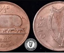 [#2516] - Ireland 1967 | Irish 1/2d | Irish Half Penny | KM.10 | UNC