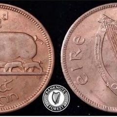 [#2516] - Ireland 1967 | Irish 1/2d | Irish Half Penny | KM.10 | UNC