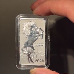 Year Of The Horse 1'oz Silver Bar (2026)