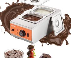 Chocolate Tempering Machine Chocolate Melting Pot 4.1 kg 2 Tanks