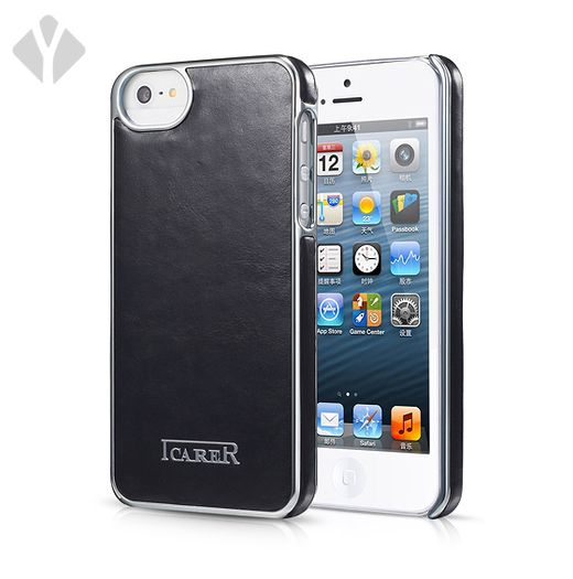 iPhone 5/5s/5se Electroplating Leather Back Cover