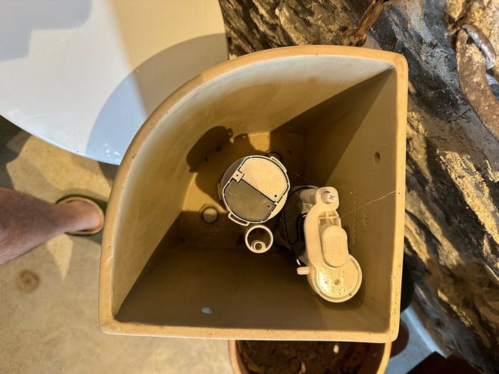 Brand new never used corner toilet