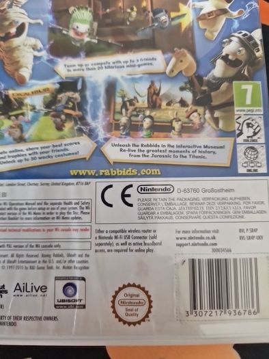 Raving Rabbids Travel in Time  Nintendo Wii Games Original