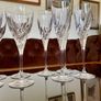 Vintage Italian Lead Free Crystal Champagne Flutes RCR x 5 Image 6