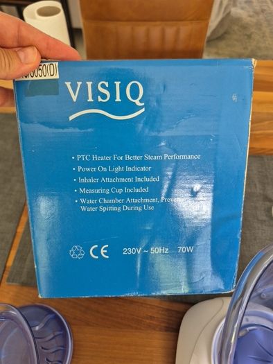 Visiq Facial steamer sauna with inhaler