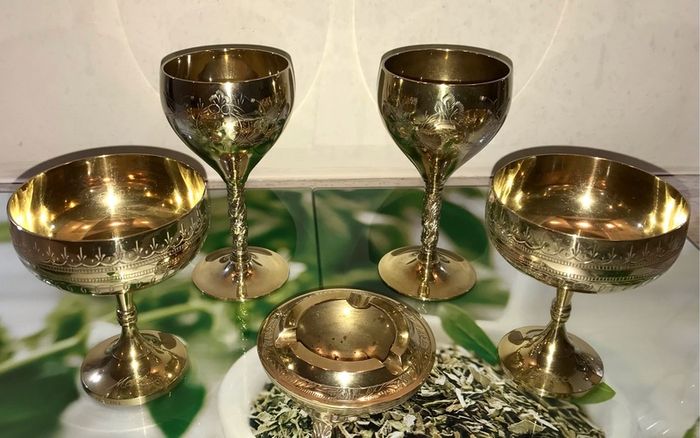 Set of Plate Silver Vintage pieces