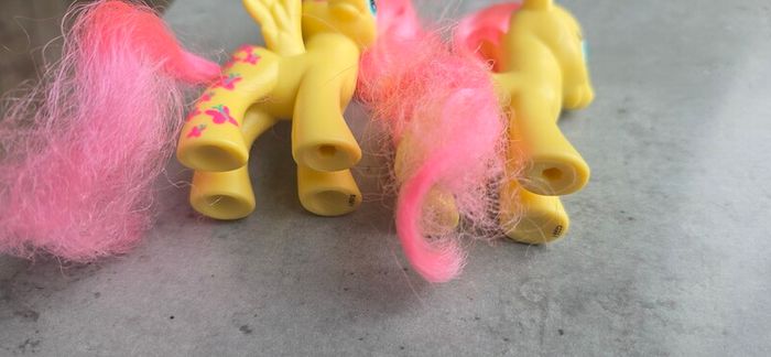 2 X Fluttershy 3 inch Brushable MLP G4 My Little Pony