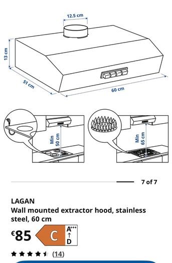 Ikea Lagan extractor hood