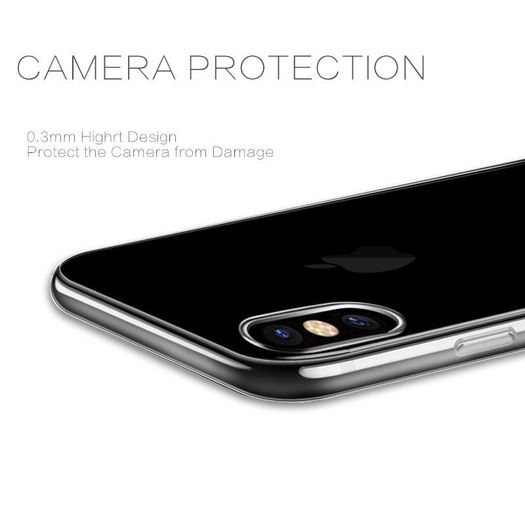 Clear Silicone iPhone Back Case  6/6S/XR/X/XS/XSMax/7/6SP