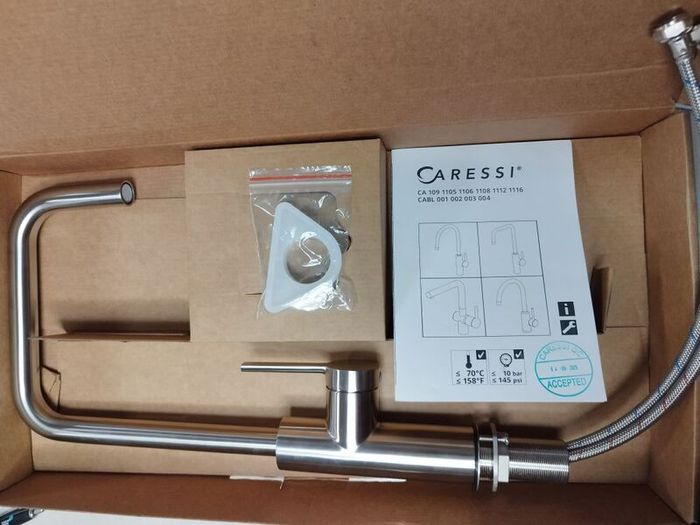 Caressi tap stainless steel