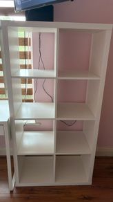 White Ikea shelf unit