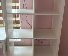 White Ikea shelf unit