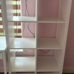 White Ikea shelf unit
