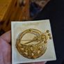 Vintage Irish Goldtone Tara Brooch Image 5