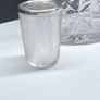 Victorian Cut Glass Decanter With Two Silver Mounted Shot Glasses Image 2