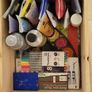 FRENCH Wooden Box Crate Storage unit (6 bottle size) Traditional. Image 5
