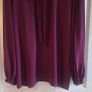 Womens Designer Bow Tie Purple  Blouse. Image 2