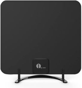 Freeview TV Aerial with Stand - HDTV Antenna with Excellent Performance for Digital Freeview and Analog TV Signals, Indoor Digital TV Aerial(Black)