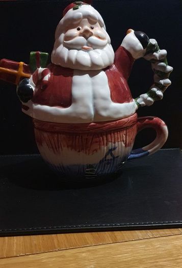 Christmas Santa Design 1 Cup Teapot