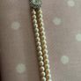 Double strand Faux pearls with Diamond clasp Image 7
