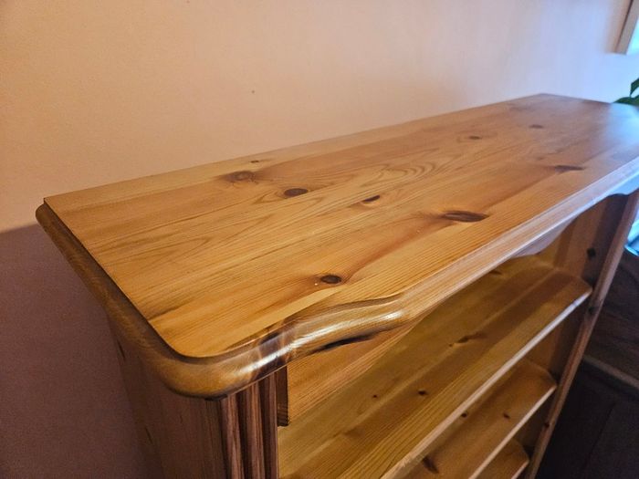 Solid Wood Standing Bookcase, Excellent Condition, Quick Sale