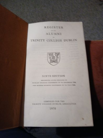 Trinity College Dublin Register Alumni