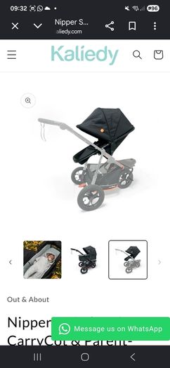 Out n About Nipper Switch 2-in-1 Carrycot & Parent-Facing Seat Excellent condition.