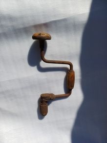 Vintage Wooden Hand Drill