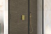 BESCO Walk-In Shower Exo-C Black 120x190cm