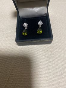 silver earrings