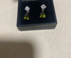 silver earrings