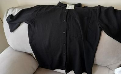 BNWT Classic Black Short Sleeve Button-Up Shirt