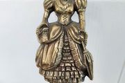 vintage brass companion set with lady