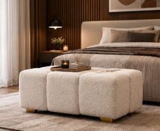 Elegant bubble pouffe ottoman 90x50