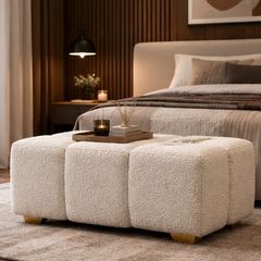 Elegant bubble pouffe ottoman 90x50