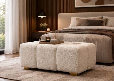 Elegant bubble pouffe ottoman 90x50