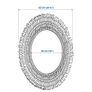 Boho Rattan Mirror Image 3